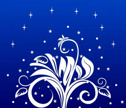 Christmas flower background Stock Illustration