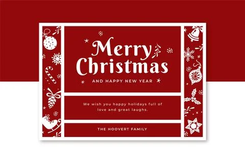 Christmas flyer template Stock Illustration