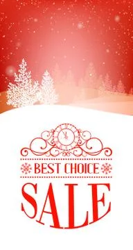 Christmas forest. Stock Illustration