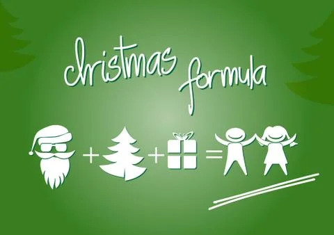 Christmas formula Stock Illustration