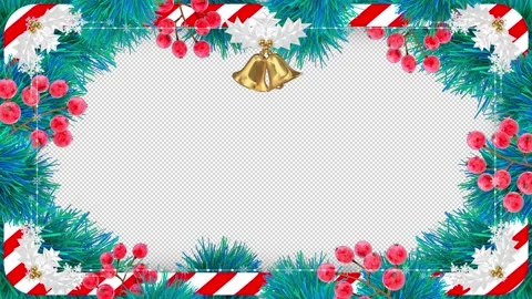 Christmas Frame Alpha Version 6 Stock Footage 341802577