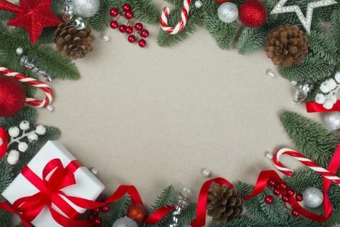 Christmas frame background Foto stock