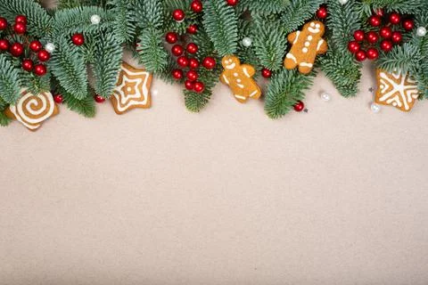 Christmas frame background Stock Photos