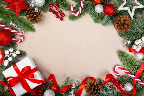 Christmas frame background 写真素材