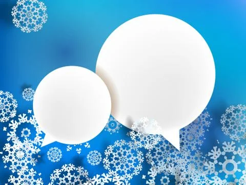Christmas frame on blue. + EPS10 Stock Illustration