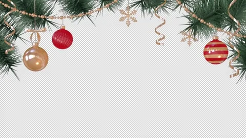 Christmas frame with Christmas decorations Stock Footage 257757826