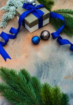Christmas frame concept Stock Photos