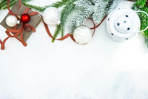 Christmas frame concept 스톡 사진
