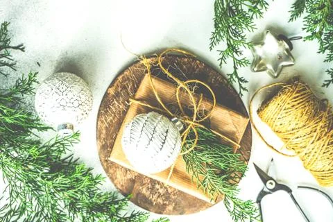 Christmas frame concept Stock Photos