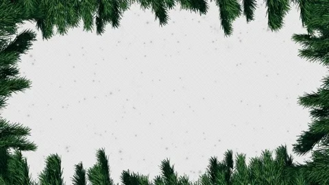 Christmas Frame with Glittering Particles Stock Footage 166813040