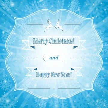 Christmas frame Stock Illustration