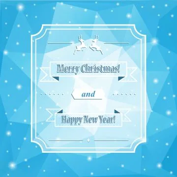 Christmas frame Illustrazione stock