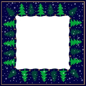 Christmas frame Stock-Illustration