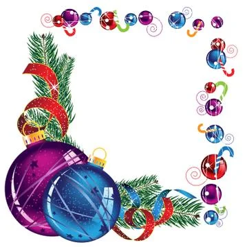 Christmas frame Stock Illustration