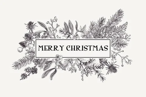 Christmas frame. Stock Illustration