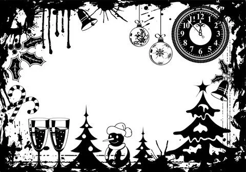 Christmas frame Stock Illustration