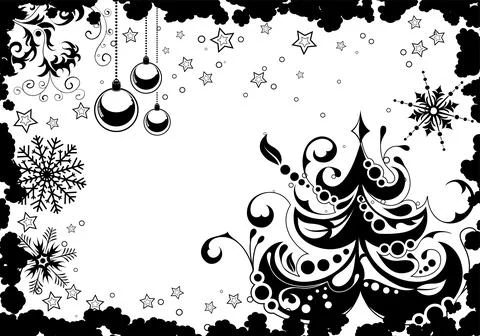 Christmas Frame Stock Illustration