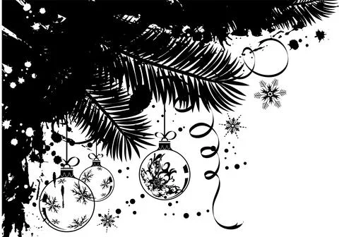 Christmas frame Stock Illustration