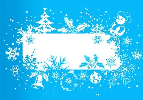 Christmas frame Stock Illustration