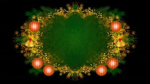 Christmas frame loop 01 Stock Footage 519108