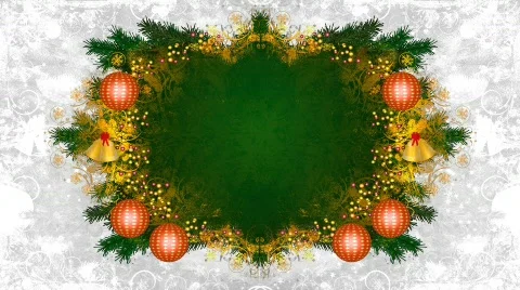 Christmas frame loop 02 Stock Footage