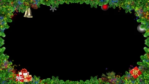 Christmas Frame Loop Stock Footage 98582801