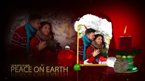 Christmas Frame Montage Stock After Effects