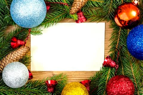 Christmas  frame Stock Photos