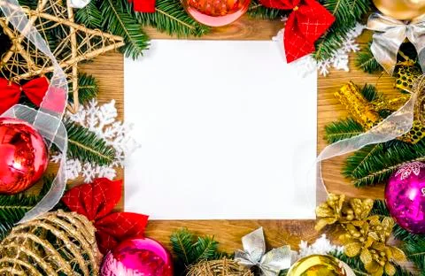 Christmas frame Stock Photos