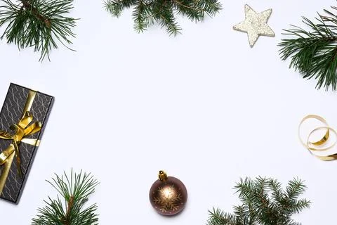 Christmas frame Stock Photos