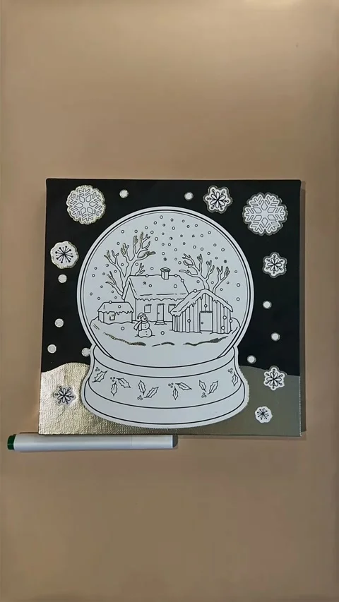 Christmas frame stop motion Stock Footage 296536302