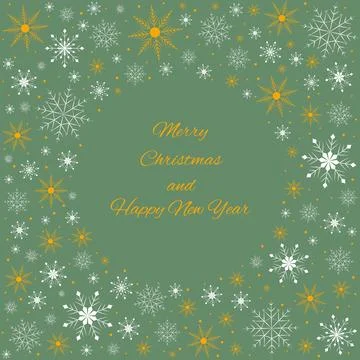 Christmas frame. Vector illustration. イラスト素材