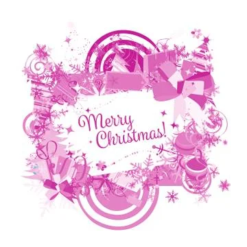 Christmas frame for your design Stock Illustration