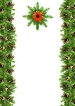 Christmas framework Stock Photos