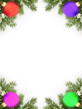 Christmas framework Stock Photos