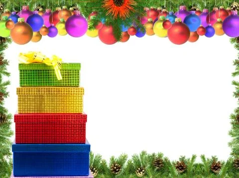 Christmas framework Foto stock