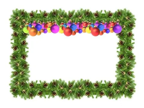 Christmas framework Stock Photos