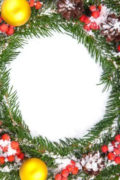 Christmas framework Stock Photos