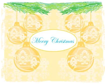 Christmas framework style card Stockillustratie
