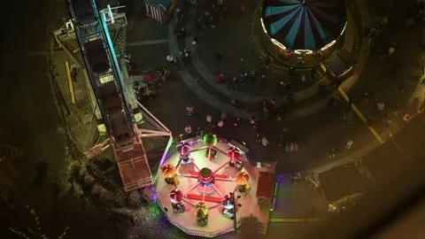 Christmas funfair Stock Footage 168939474