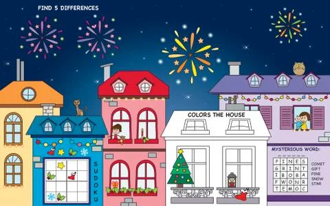 Christmas game Stock Illustration