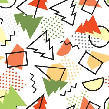 Christmas geometric pattern with fir tree. Abstract winter holiday Stock Illustration
