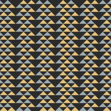 Christmas geometric seamless pattern with stripe and triangle abstract backgr 스톡 일러스트