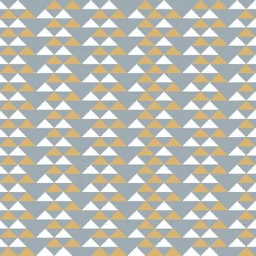 Christmas geometric seamless pattern with stripe and triangle abstract backgr Illustrazione stock