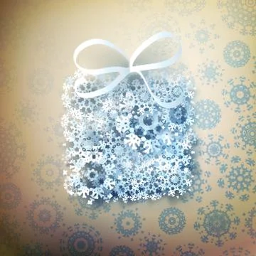Christmas Gift Background. Stock Illustration