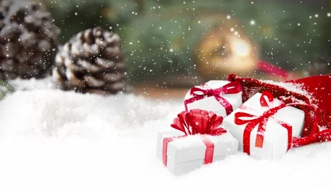 Christmas Gift Bag Video stock 165537868