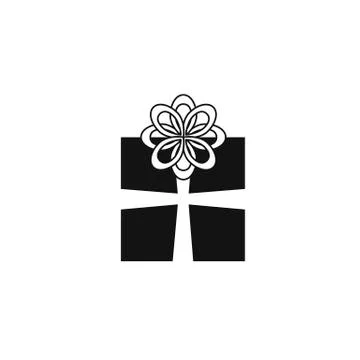 Christmas gift with bow Stock Illustration