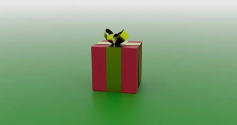 Christmas gift box animation Stock Footage 240020611
