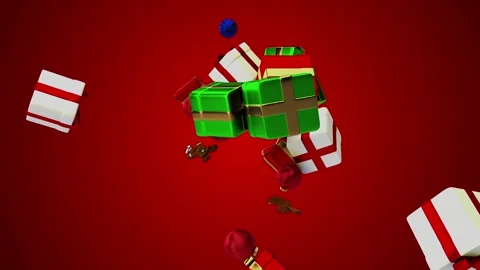 Christmas Gift Box Background 動画素材 290890812