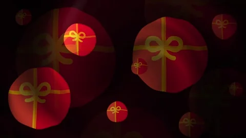 Christmas Gift Box Background Loop Stock Footage 309501533